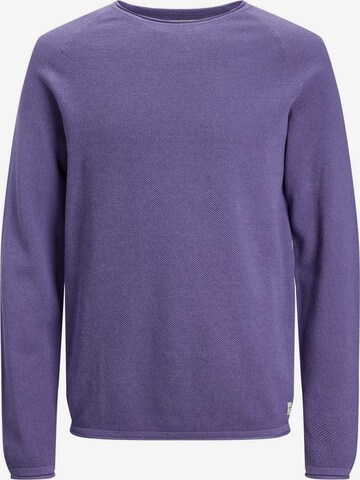 Coupe regular Pull-over 'Hill' JACK & JONES en violet : devant