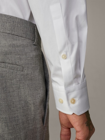 STRELLSON Slim Fit Businesshemd 'Santos' in Weiß