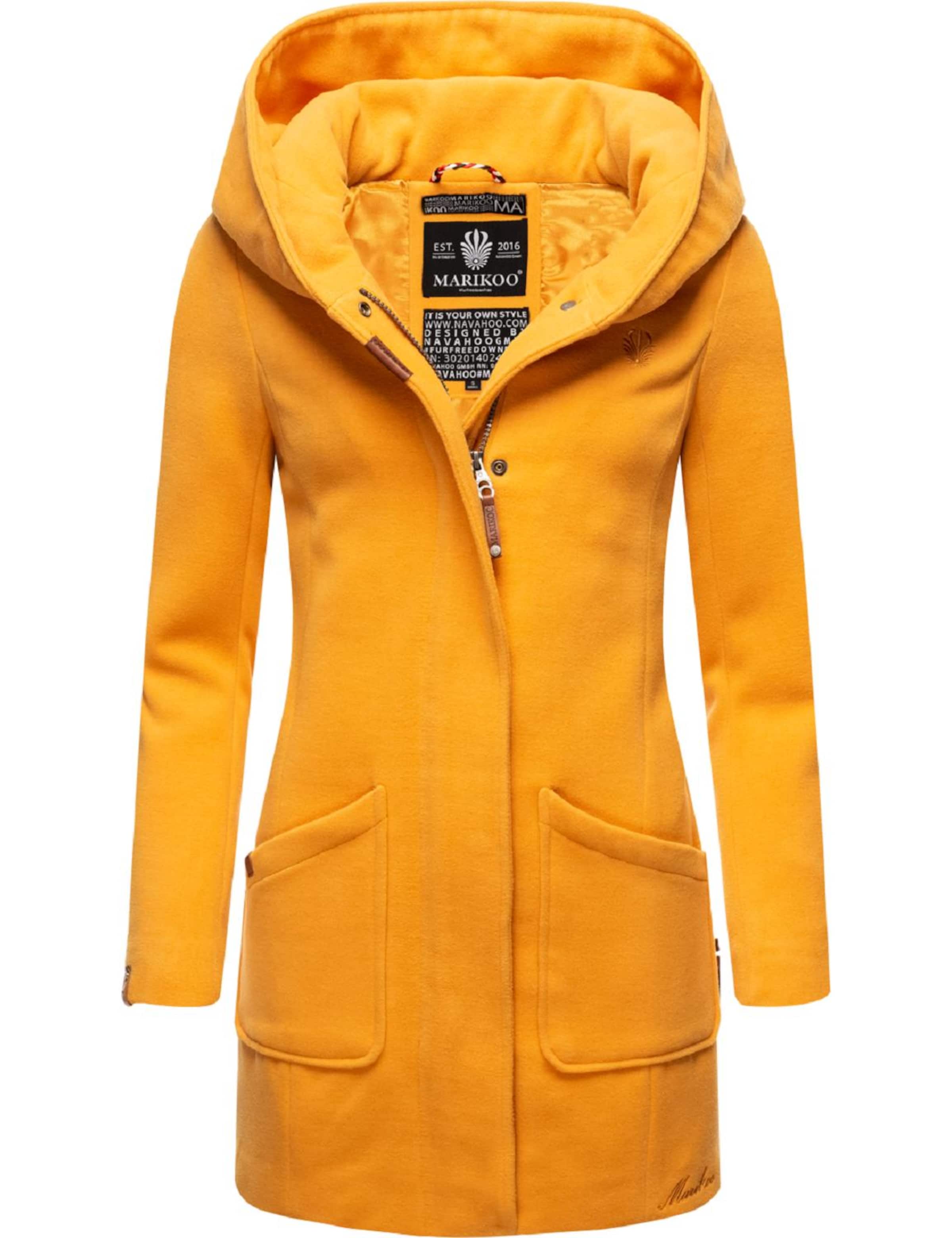 MARIKOO Prechodný kabát 'Maikoo' - Žltá: predná strana