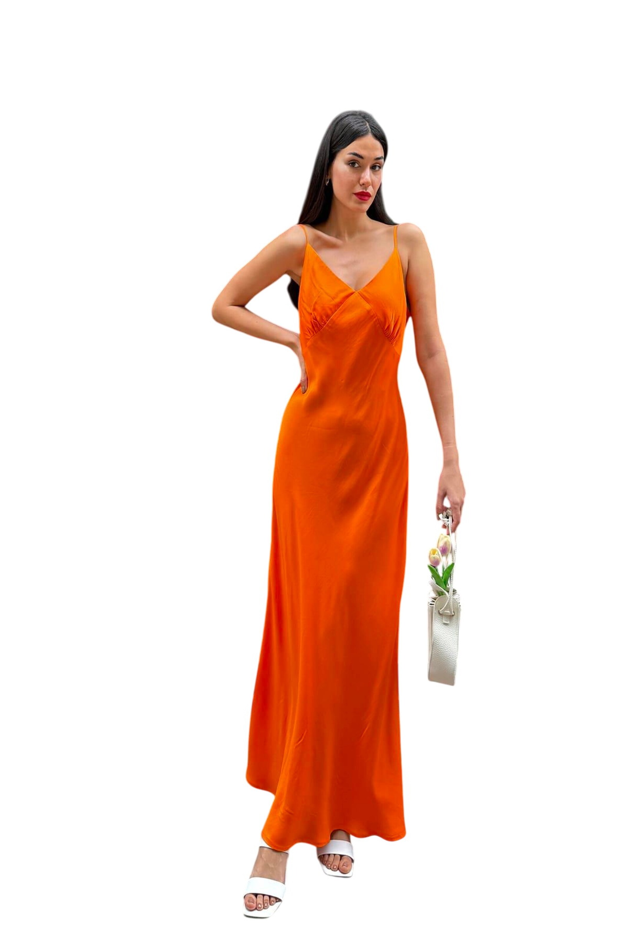 For You Moda Dress in Orange