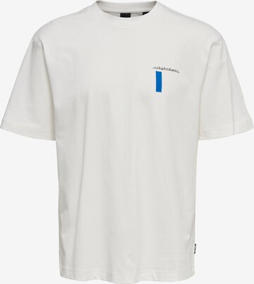 Only & Sons - Camiseta 'WILBERT' en blanco: frente