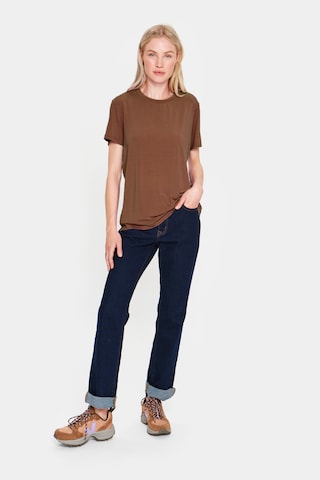 T-shirt 'Adelia' SAINT TROPEZ en marron