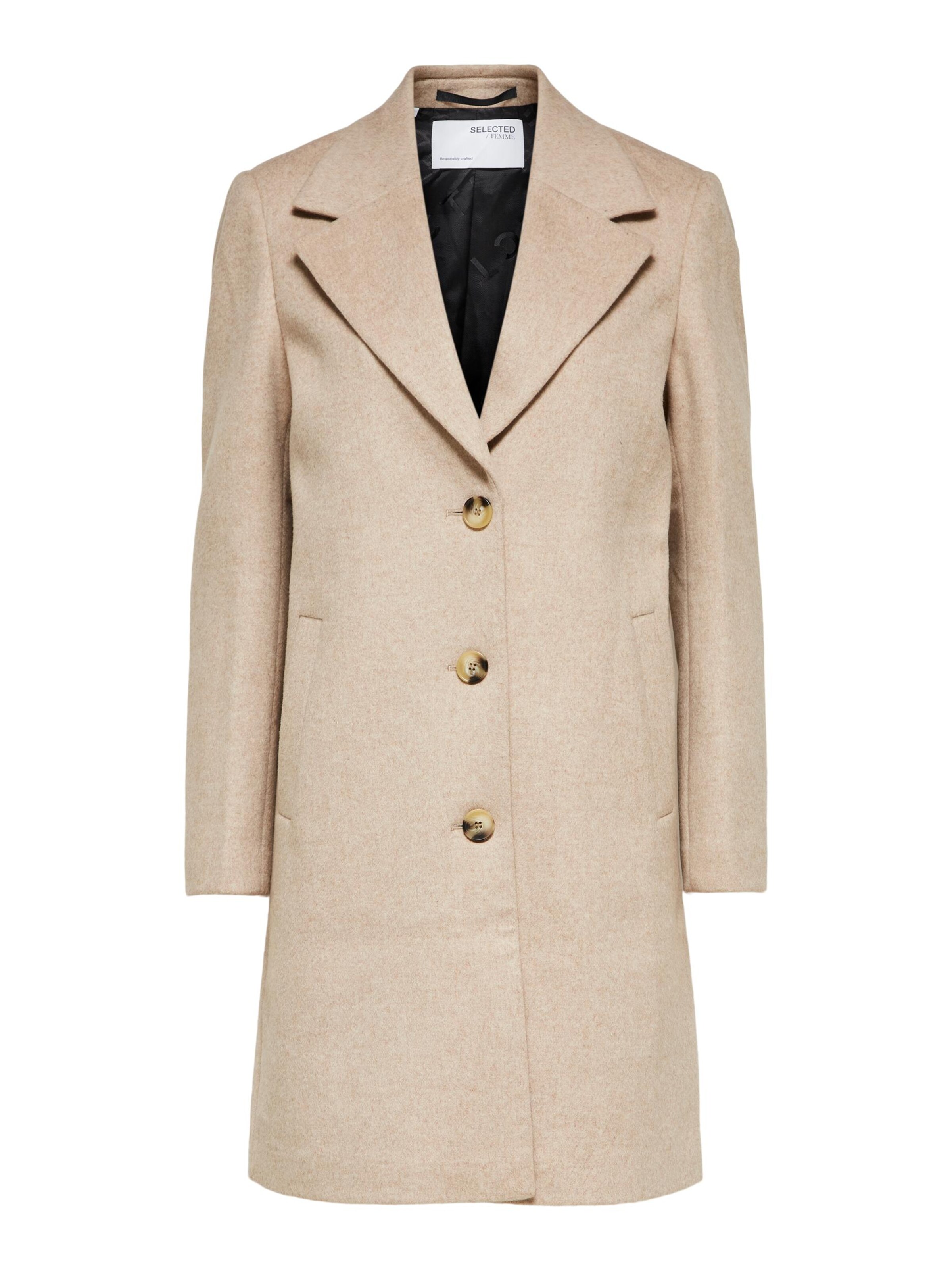 SELECTED Tussenmantel 'Sasja' in Beige: voorkant