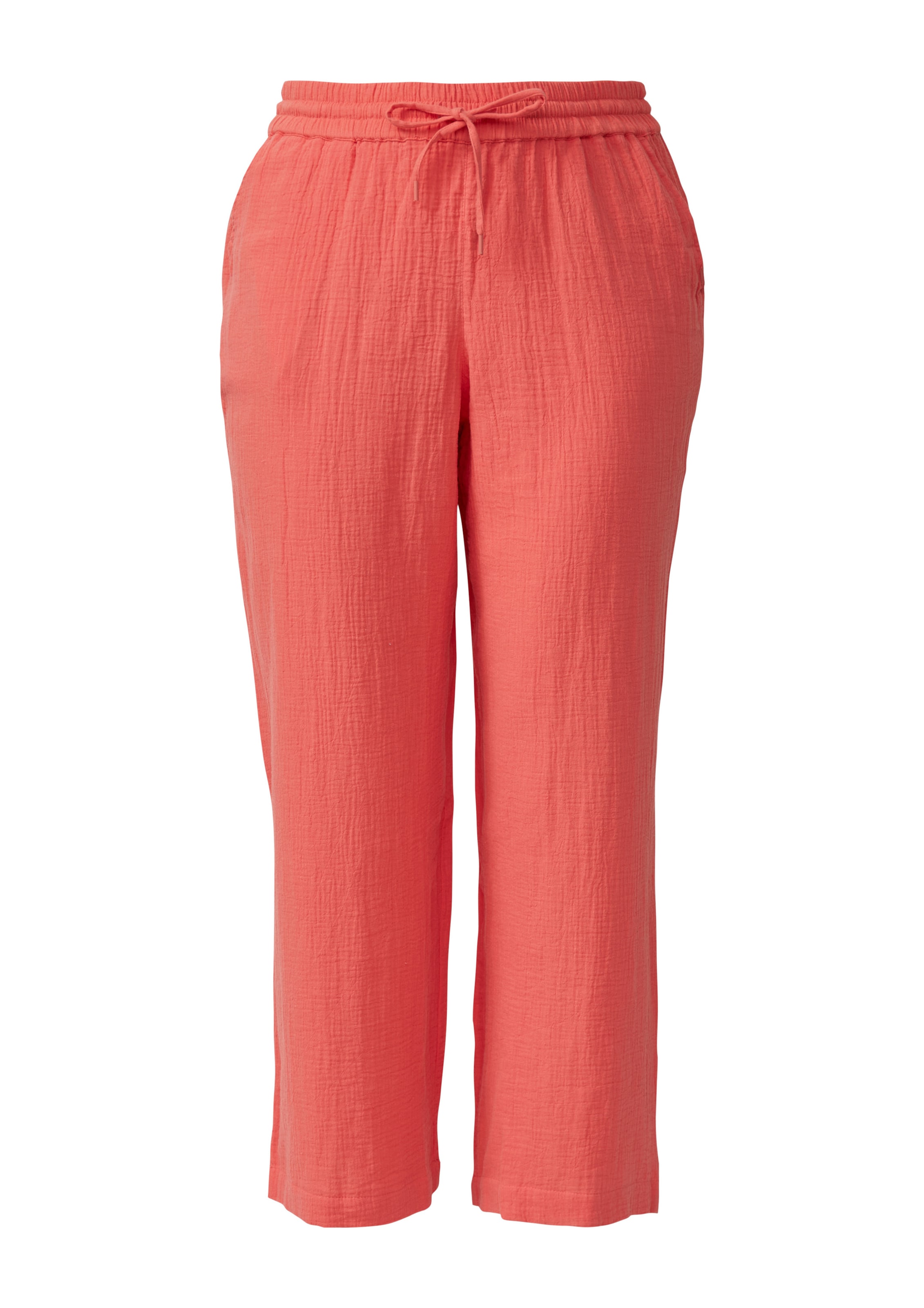 Wide Leg Pantalon QS en rouge : devant