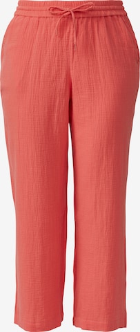 Pantalon QS en rouge : devant