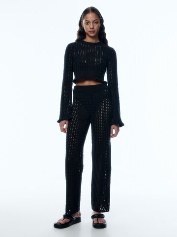 EDITED Flared Trousers 'Samia' in Black