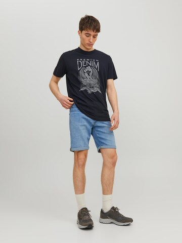 JACK & JONES Slimfit Jeansy 'Rick' w kolorze niebieski