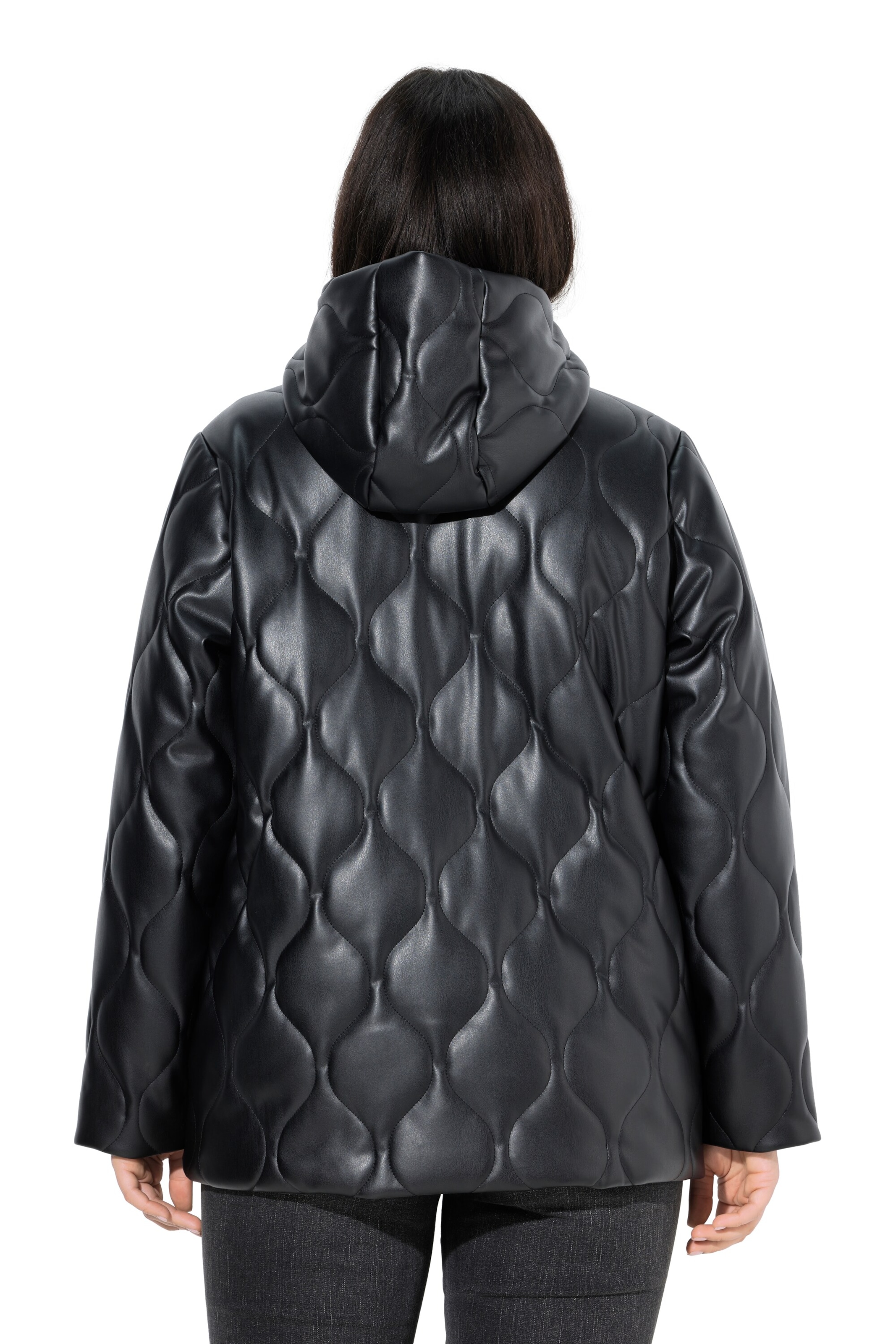 Ulla Popken Winterjas in Zwart