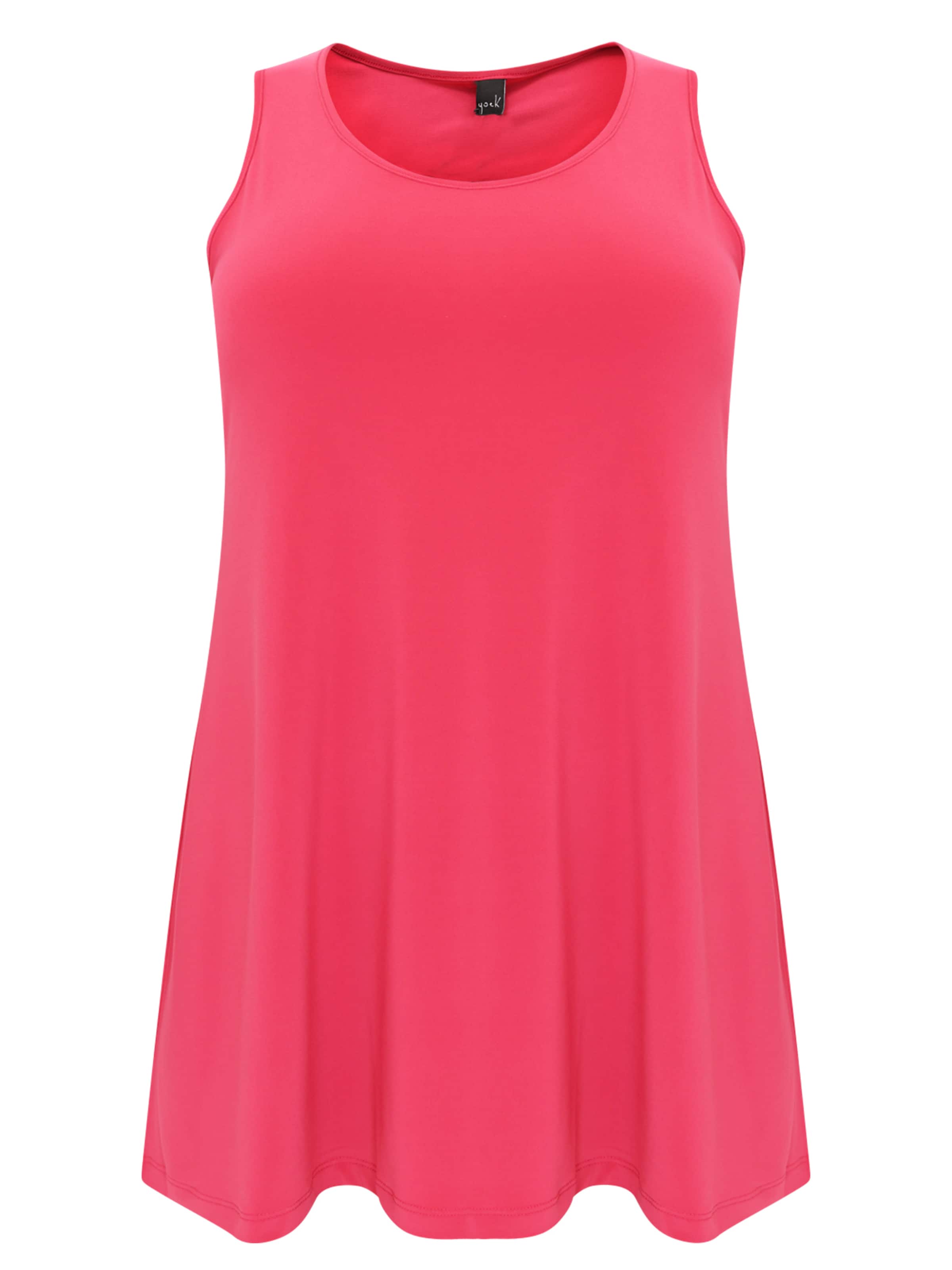 YOEK Top ' DOLCE ' in Roze: voorkant