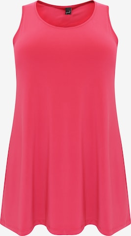 Yoek Top ' DOLCE ' in Pink: front