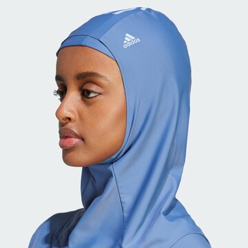 mėlyna ADIDAS SPORTSWEAR Sportinė kepurė '3-Stripes Hijab'