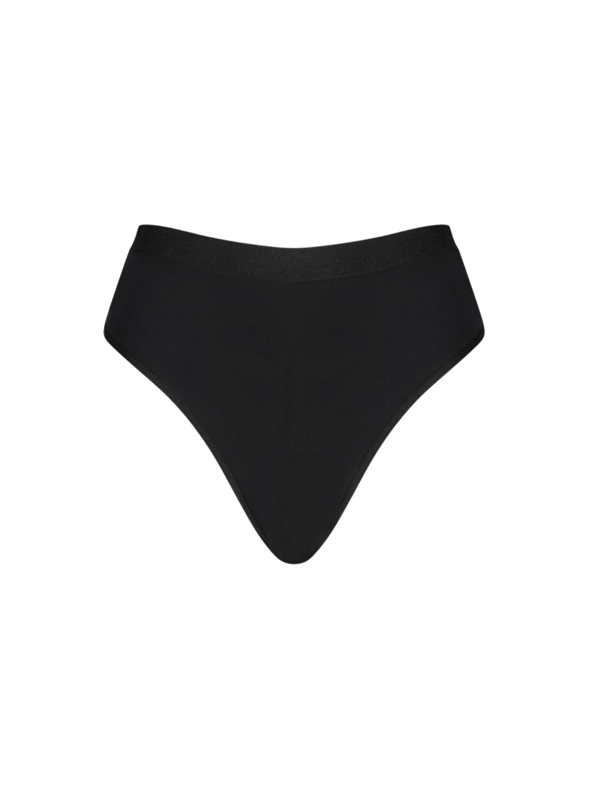 PROMEES Thong in Black: front