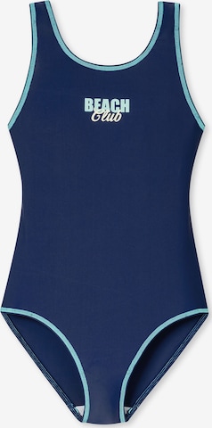 SCHIESSER Swimsuit ' Aqua Teens ' in Blue: front