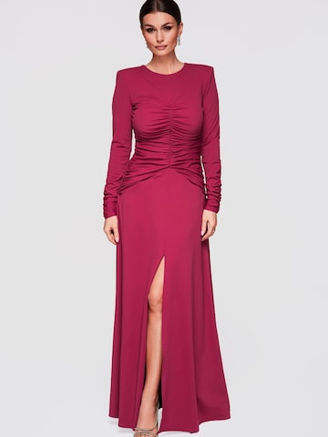 Ombre Avondjurk in Rood: voorkant