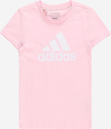 ADIDAS SPORTSWEAR Toiminnallinen paita 'Essentials Big Logo ' värissä vaaleanpunainen: edessä