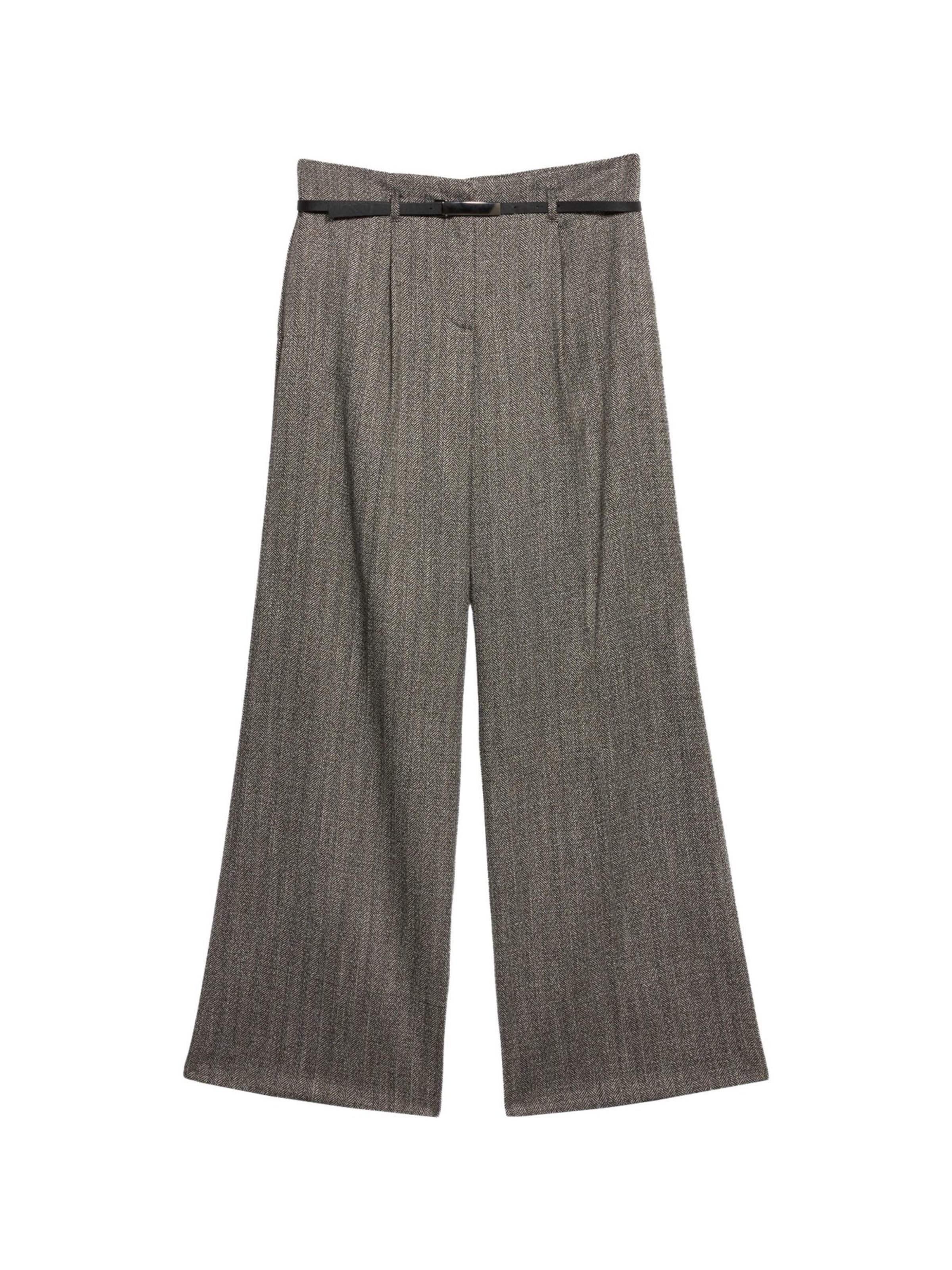 Wide leg Pantaloni di oltre in grigio: frontale