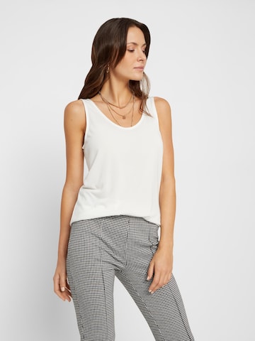 PIECES - Top 'Kamala' em branco: frente