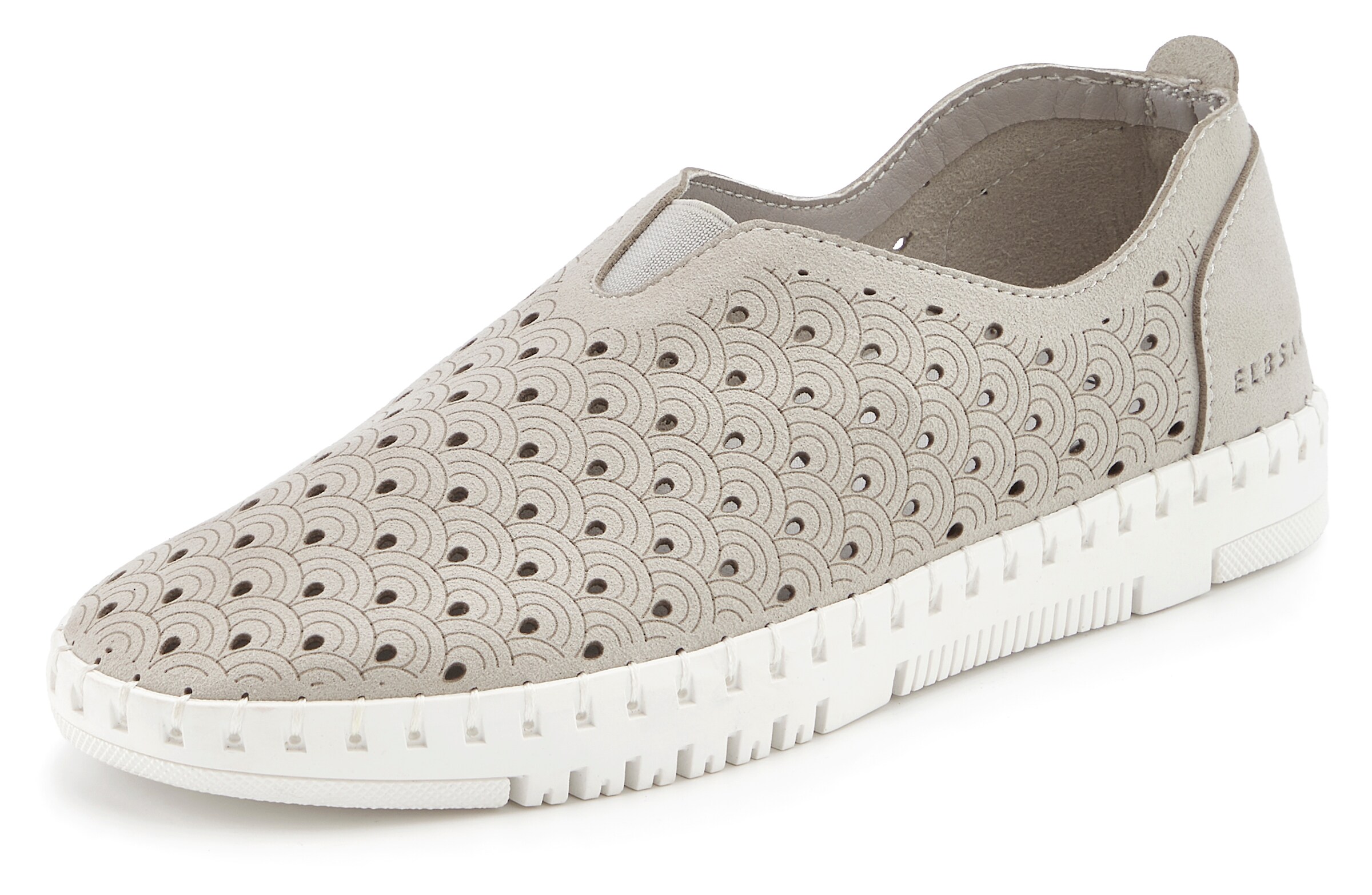 Elbsand Slipper in Grau: Vorderseite