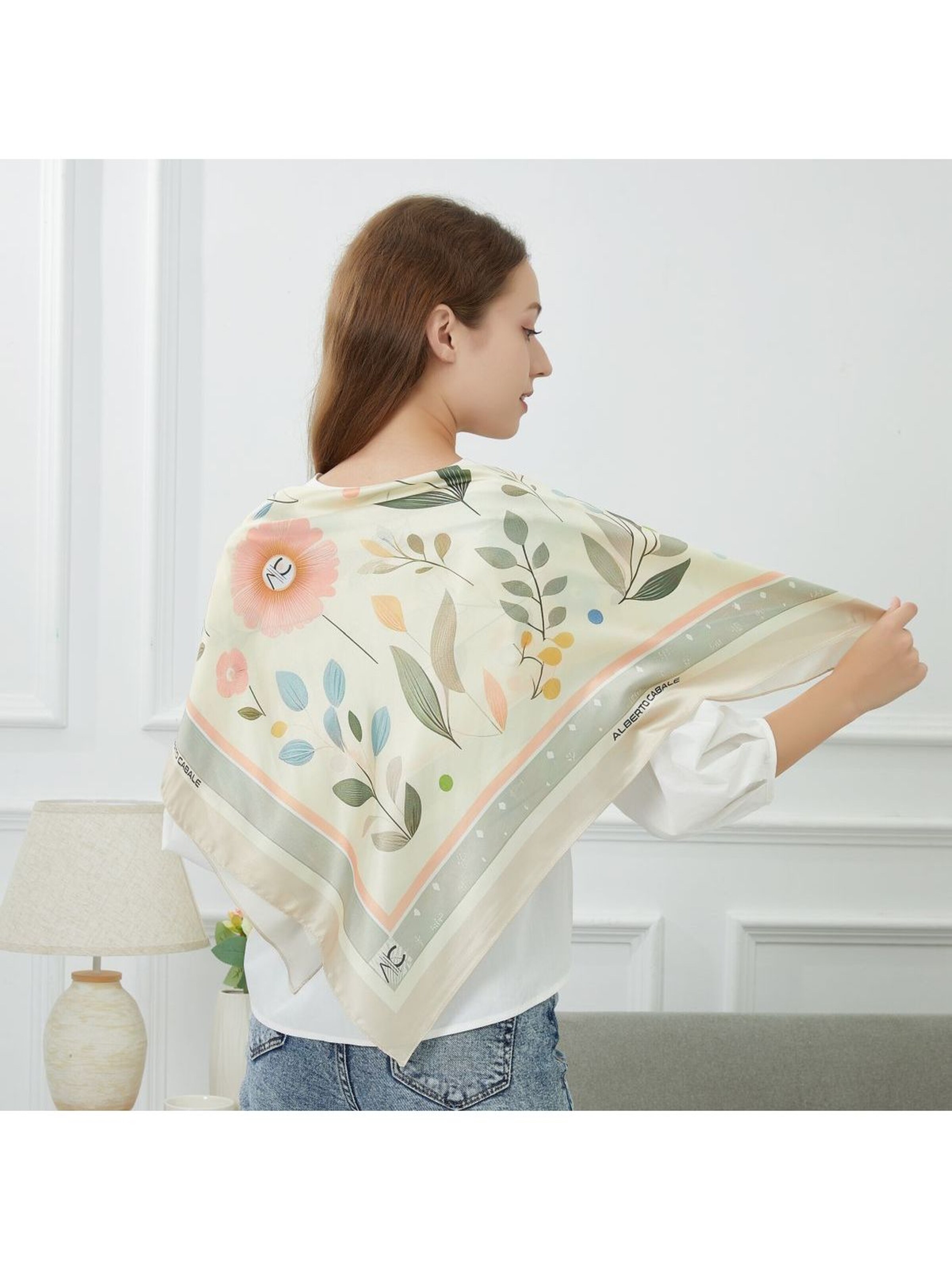 Écharpe 'Nature Zoé' alberto cabale en orange