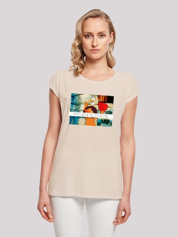 F4NT4STIC Shirt 'Heroes of Childhood Pinocchio' in Beige: front