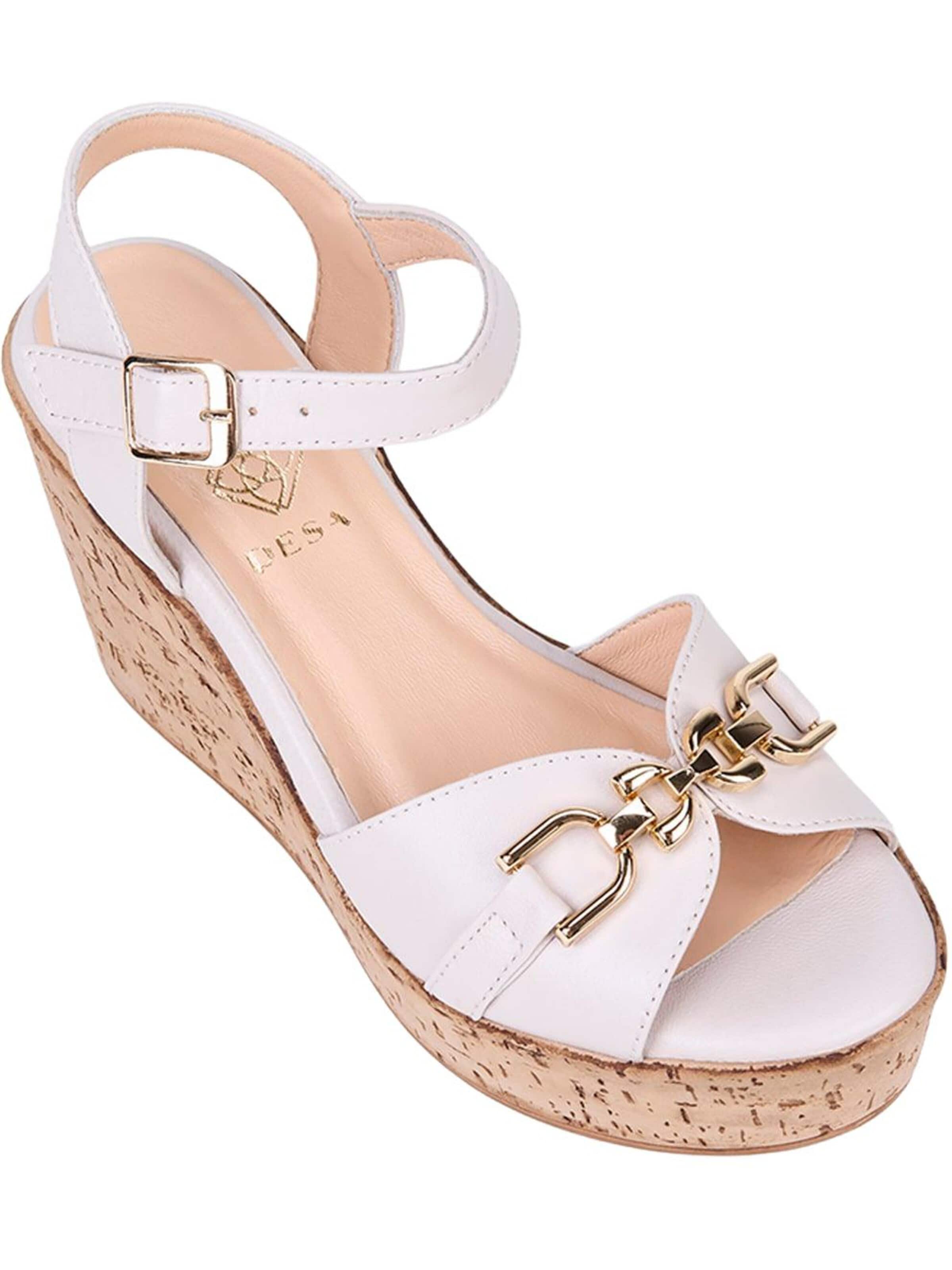 Desa Teenslipper 'Keilsandalen' in Beige