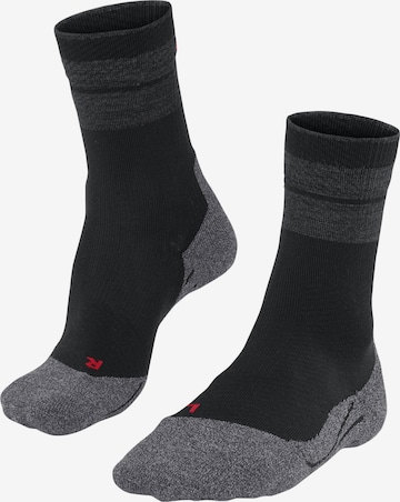 FALKE Athletic Socks 'TK Compression Stabilizing' in Black: front