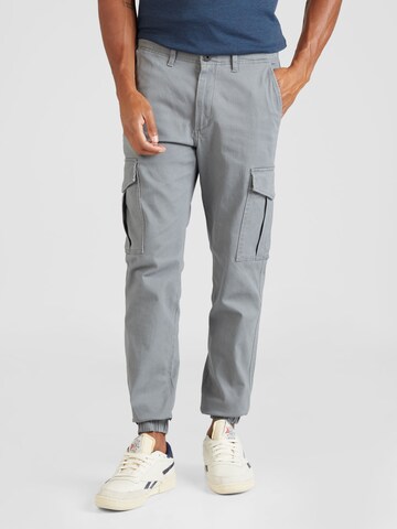 JACK & JONES Slimfit Cargobroek 'Marco Joe' in Grijs: voorkant