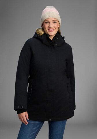 POLARINO Winter Parka in Black: front