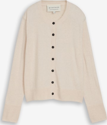 TOM TAILOR Strickjacke in Weiß: Vorderseite