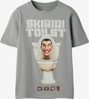 NAME IT Paita 'NKMarvis Skibidi' värissä harmaa: etupuoli