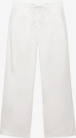 Pull&Bear Baggy Nohavice - Biela: predná strana