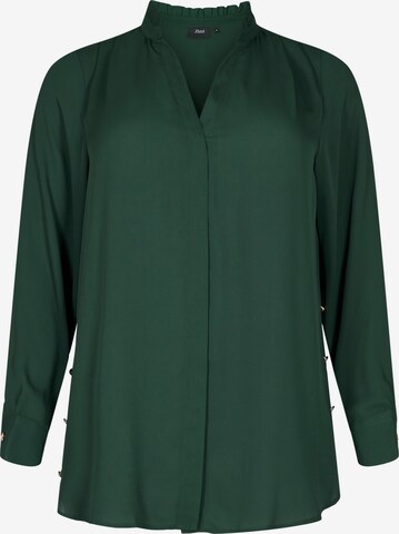 Zizzi Blouse 'MKIT' in Green: front