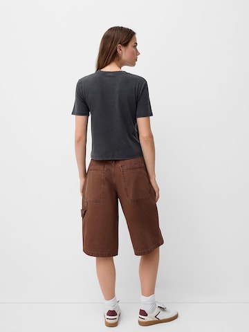 Bershka Tričko – šedá