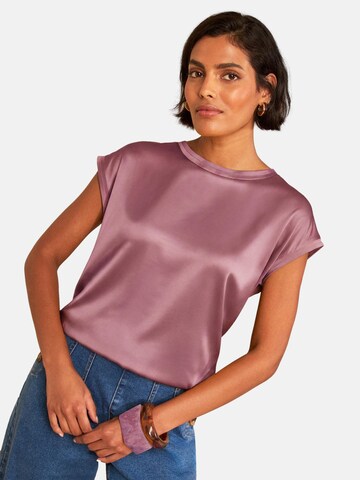 Tricou de la love & roses pe roz: față