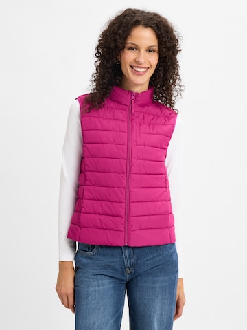 Brookshire Vest in Pink: front