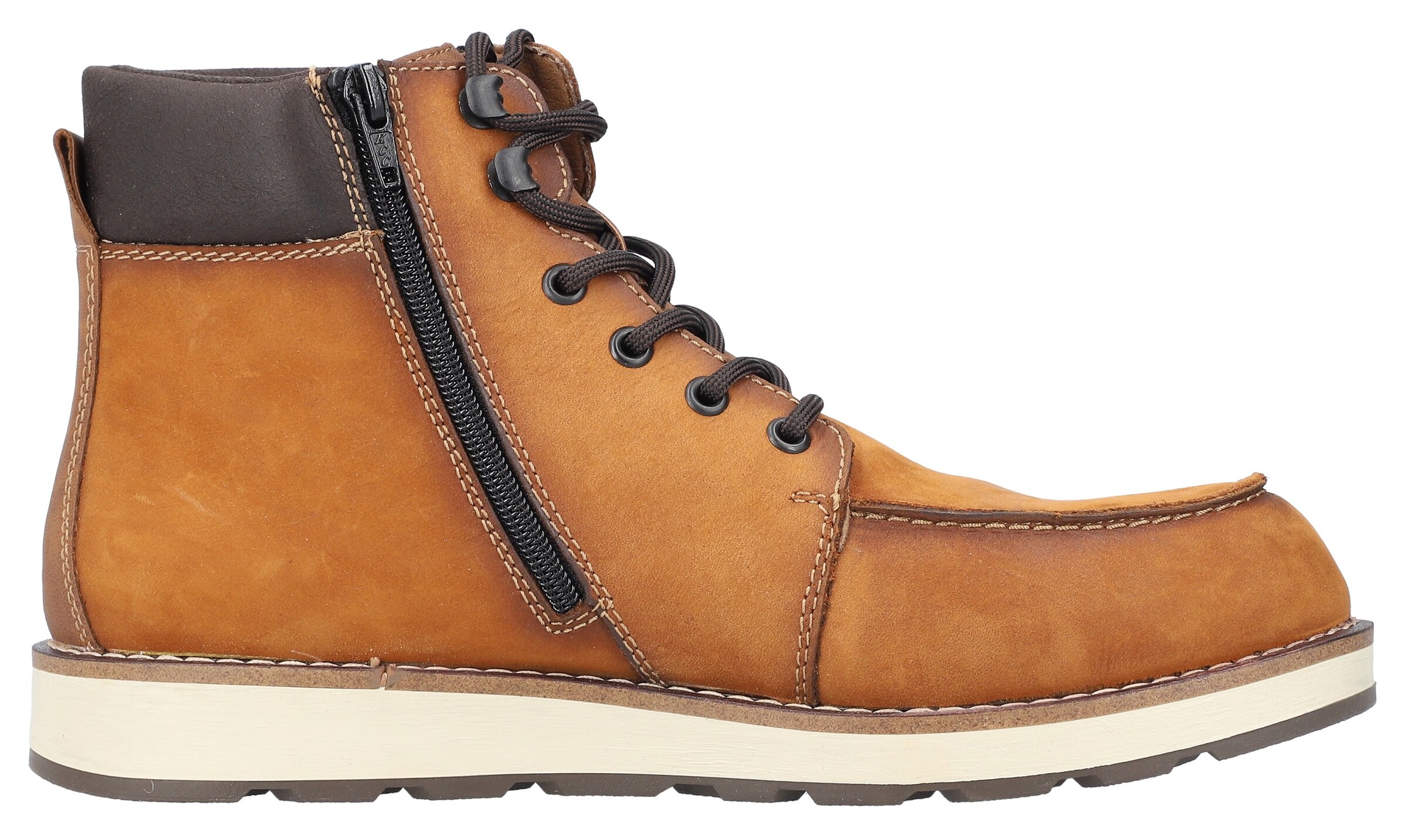 Bottines à lacets Rieker en beige