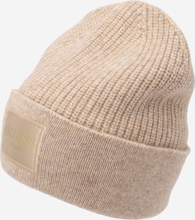 Megzta kepurė 'Brenton' iš GUESS, spalva – smėlio spalva, Prekių apžvalga