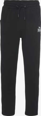 LONSDALE Regular Outdoor Pants in Black: front