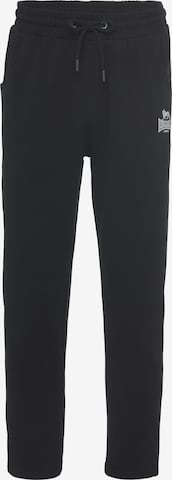 LONSDALE Regular Outdoor Pants in Black: front