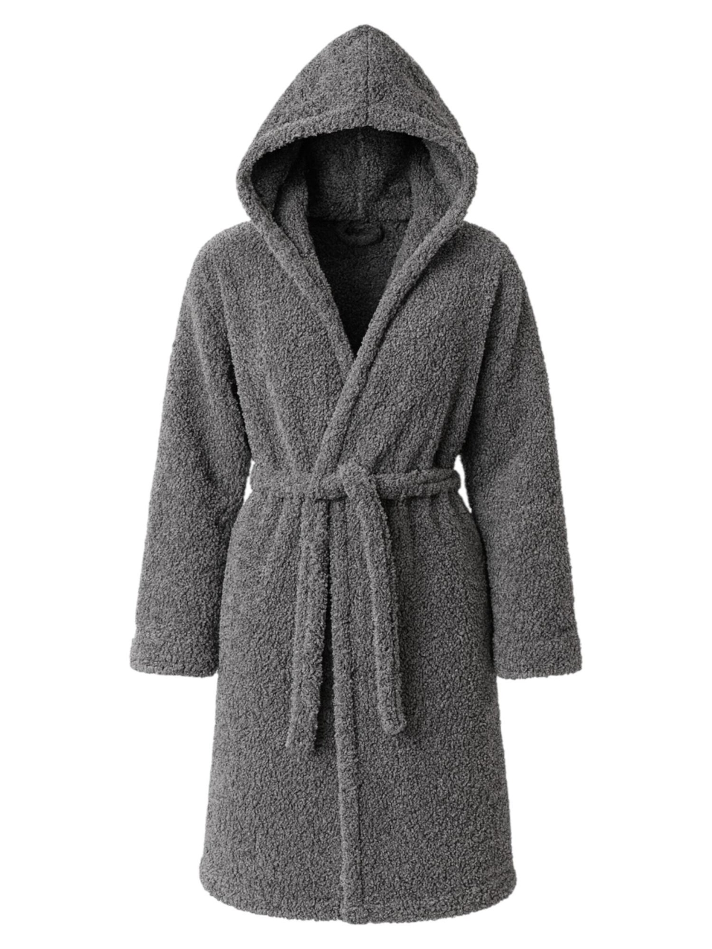 Accappatoio corto 'DreamHug' di fashionshowcase in grigio: frontale