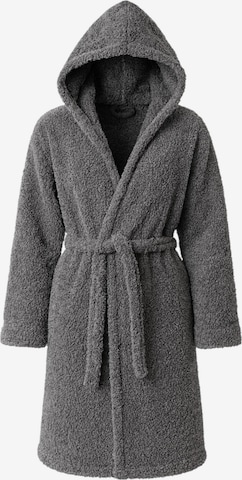 fashionshowcase Bademantel kurz 'DreamHug' in Grau: Vorderseite