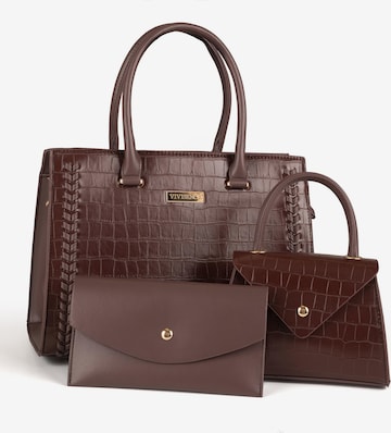 Vivisence Handtas 'T0011' in Bruin: voorkant