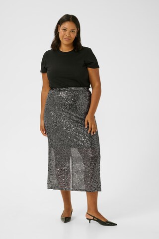Jupe 'Laila ' KAFFE CURVE en argent