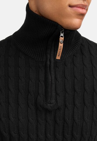 INDICODE JEANS Trui 'Hector' in Zwart