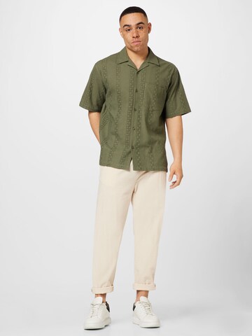 Samsøe Samsøe Regular fit Button Up Shirt 'EMERSON' in Green