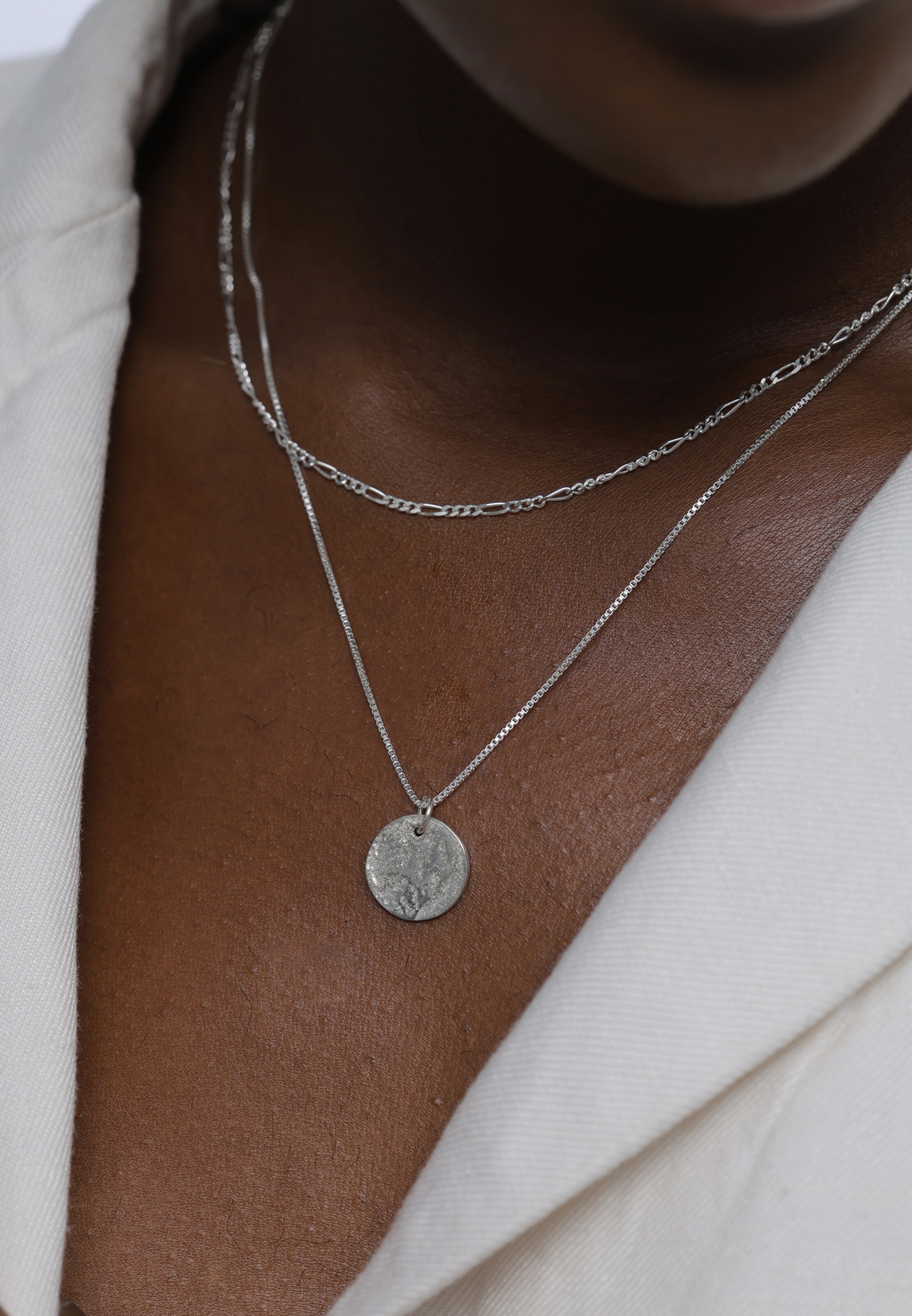 ELLI Necklace 'Figaro' in Silver: front