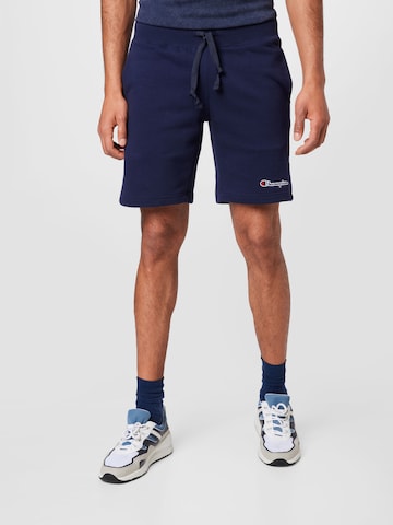 Champion Authentic Athletic Apparel Pants in Blue: front