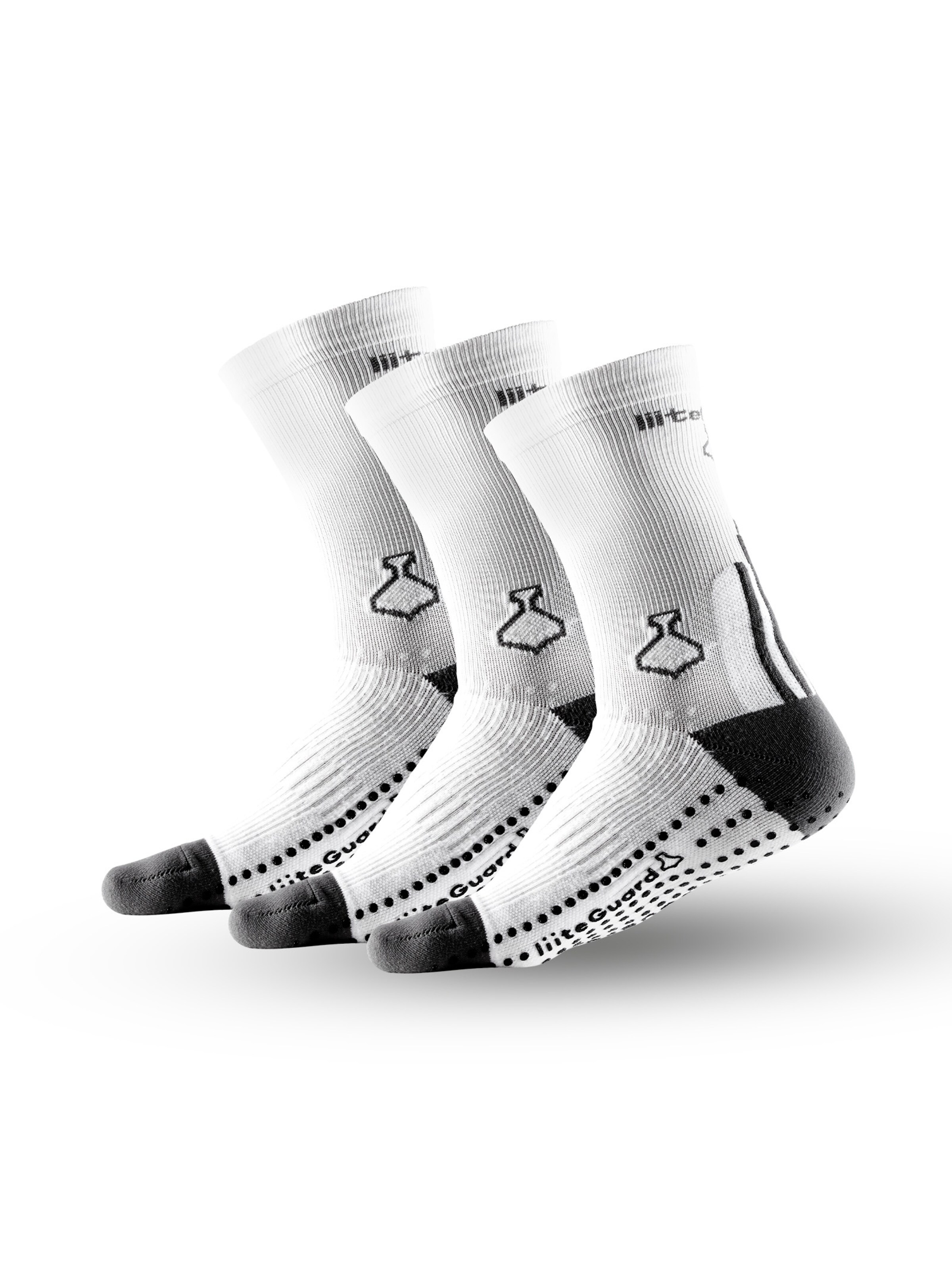 liiteGuard Socken 'PRO-TECH SOCK 3 PACK' in Weiß: Vorderseite