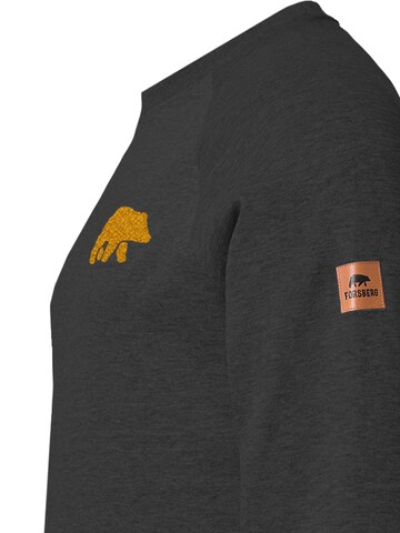 FORSBERG Sweatshirt 'mit Frottee Logo' in Grey