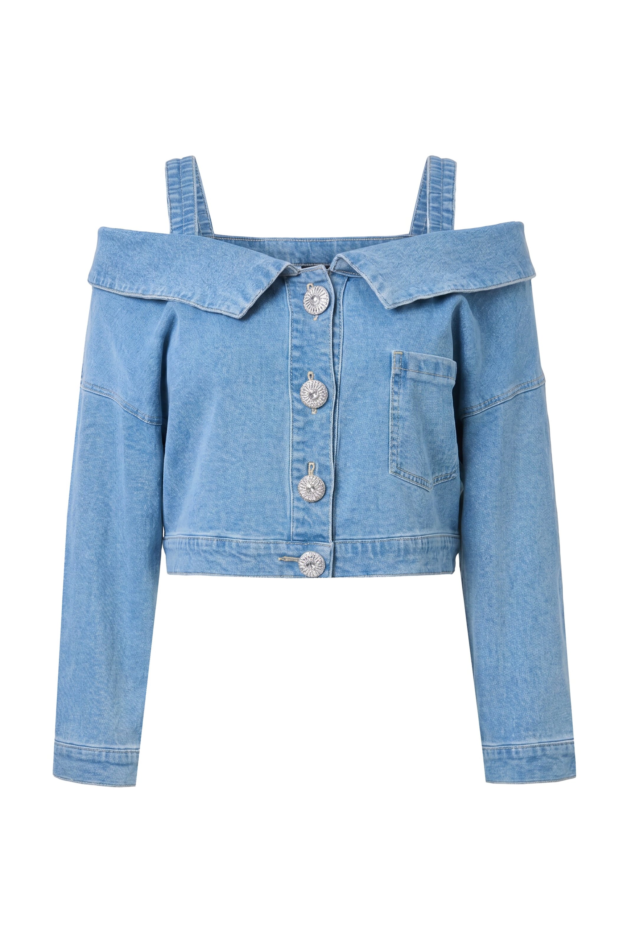 Ulla Popken Shirt in Blauw: voorkant